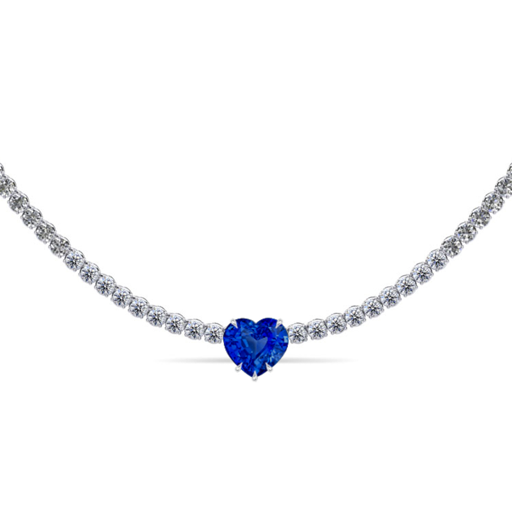 Mylene Graduated Diamond Tennis Necklace | Princess Jewelry Shop