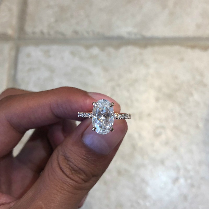 oval diamond ring 3 carat