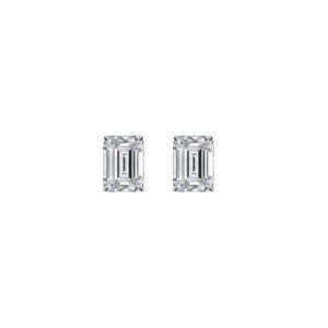 1.50 ctw Emerald Diamond Stud Earrings