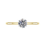 1.50 Carat Round Diamond Six Prong Solitaire Ring Two Tone