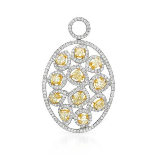 Yellow Diamond & White Diamond Pendant