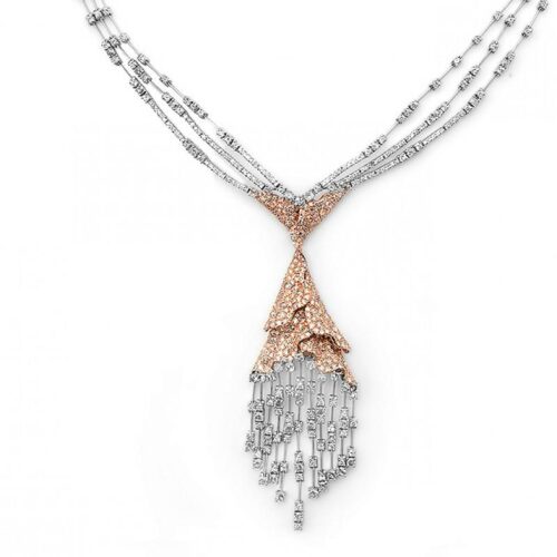 Diamond 18k Two Tone Necklace