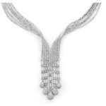 8.89 ctw Diamond Five Row Cascade Necklace
