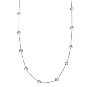 1.40 ct Diamond Station Necklace