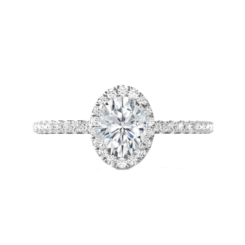 Barbara Ring - 2.20 Carat Oval Diamond Engagement Ring - Othergems