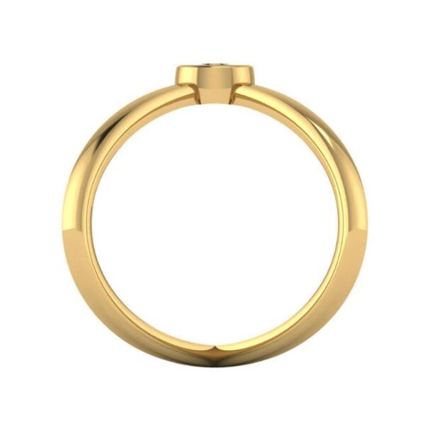 Diamond Bezel Criss Cross Fashion Ring