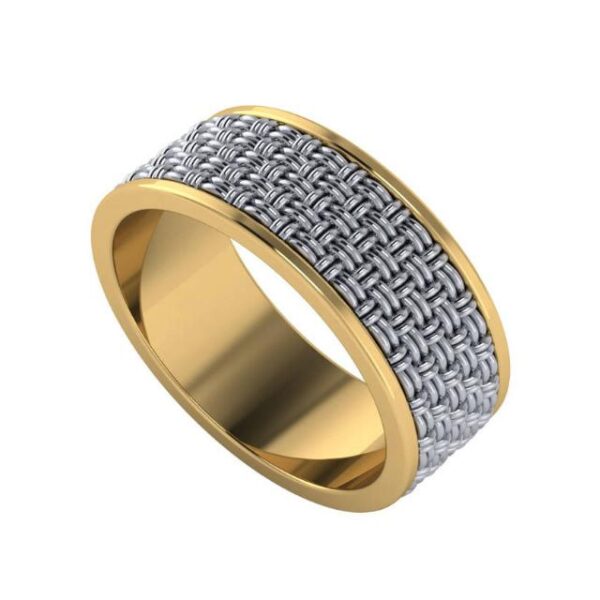Men's Two Tone Woven Band