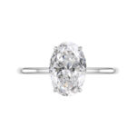 5 Carat Oval Cut Moissanite Solitaire Ring