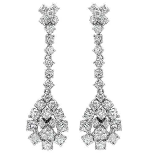 2.80 Carat Diamond Drop Earrings
