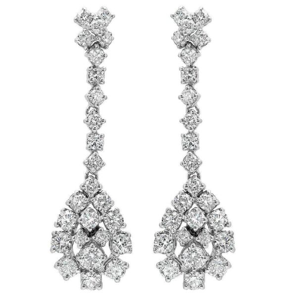 2.80 Carat Diamond Drop Earrings