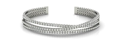 3.45 Carat Diamond Crossover Bracelet