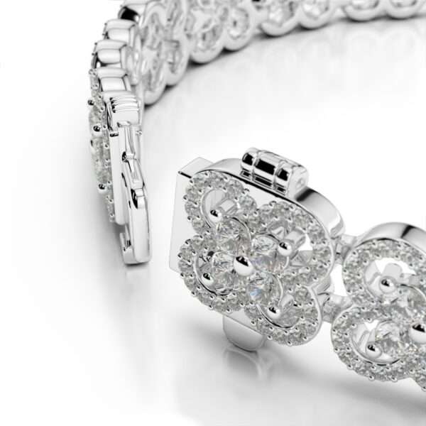 6.30 Carat Diamond Clover Bracelet