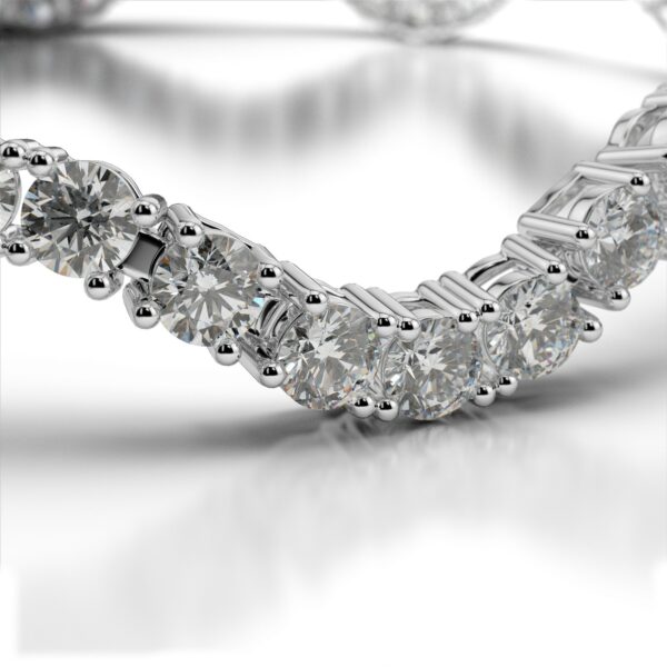 5 Carat Diamond Curved Bracelet