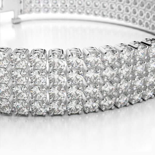 9 Carat Diamond Four Row Bracelet
