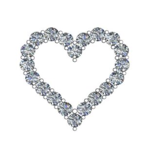 5.00 Carat Diamond Heart Pendant Necklace