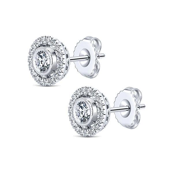 Diamond & Halo Stud Earrings