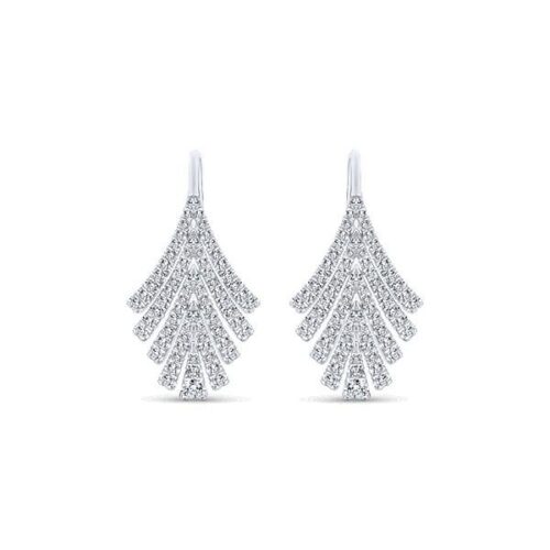 Diamond Fashion Earrings 14k White Gold