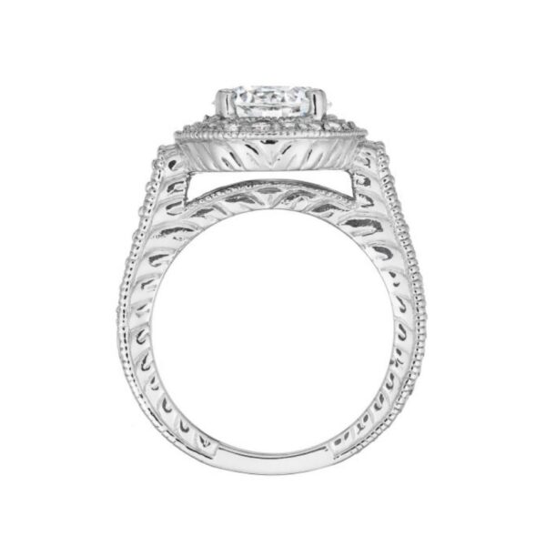 2.00 Carat Diamond & Halo Vintage Style Ring