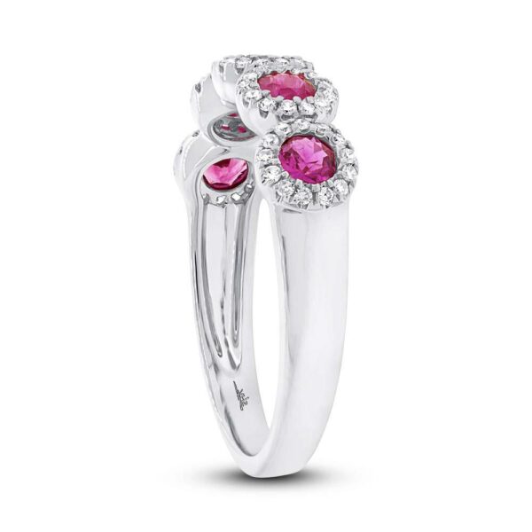 Ruby & Diamond Wedding Band