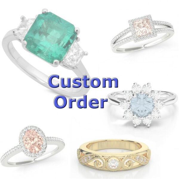 Custom Bridal Set Ring for Tina