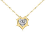 Heart Diamond Enchanted Solitaire Pendant