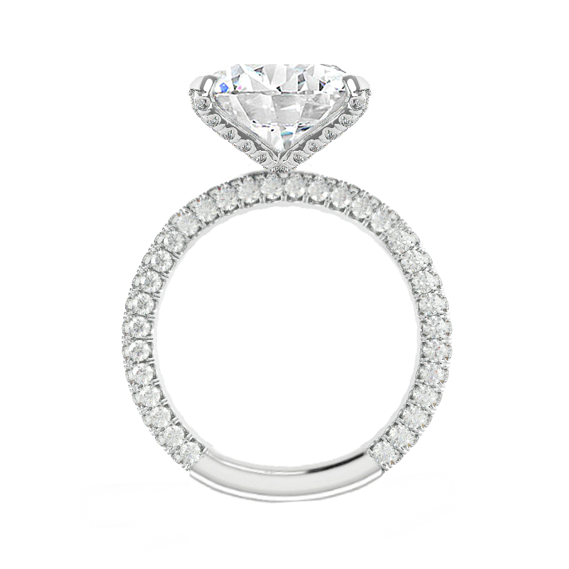 Kwiat | The Kwiat Setting Oval Diamond Engagement Ring with Pavé in 18K  Yellow Gold - Kwiat