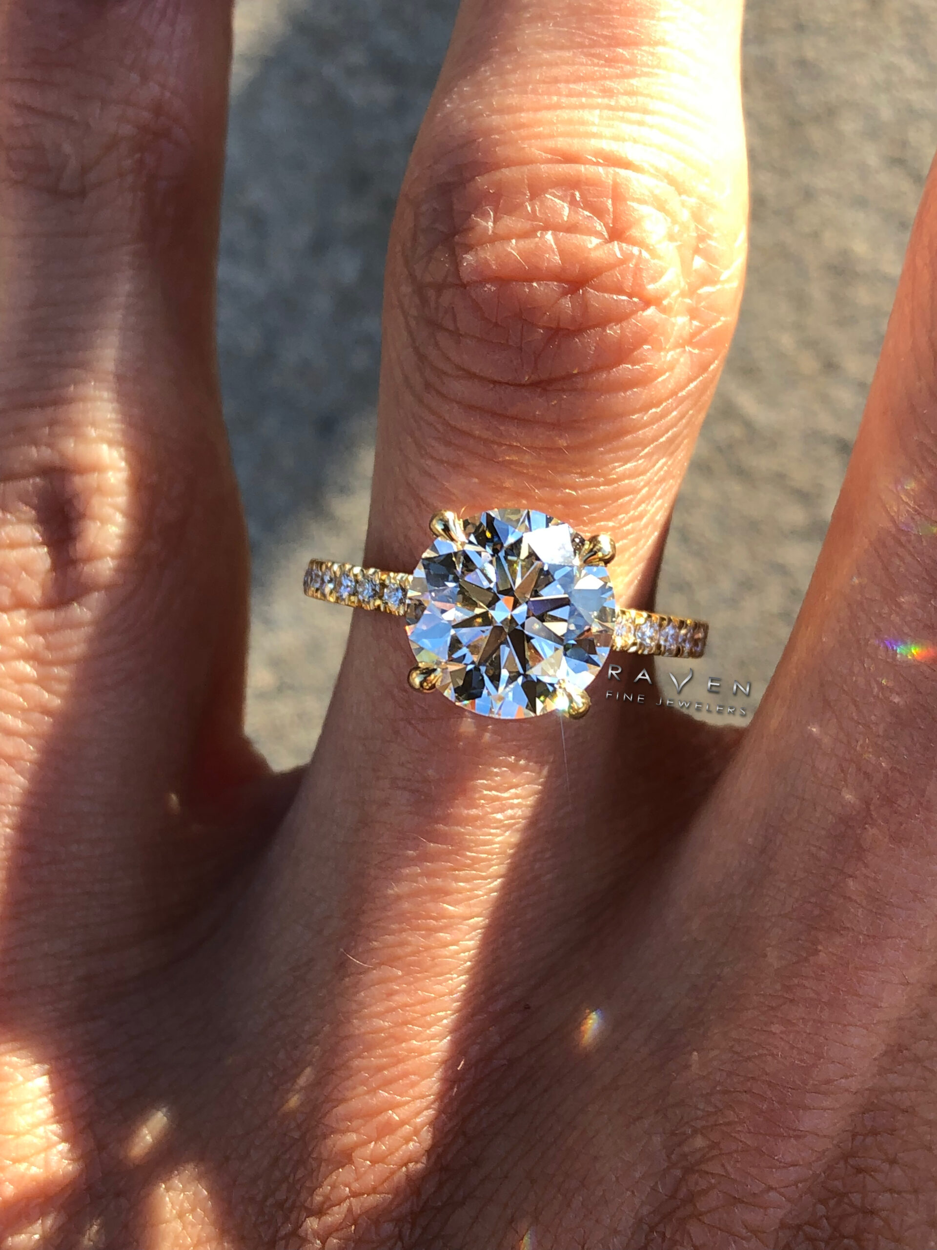 Annika - 3.09ct Oval Lab Grown Diamond Engagement Ring