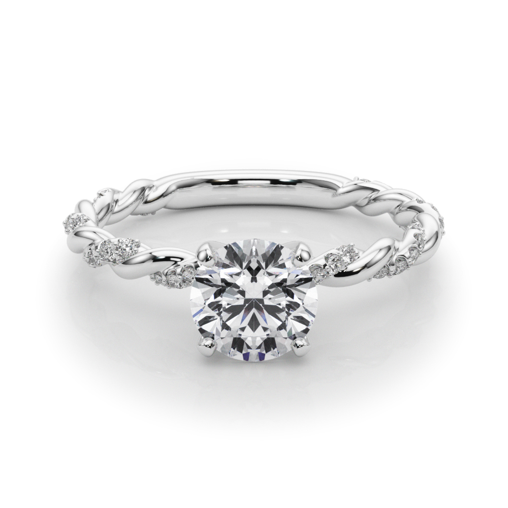 Oval Shaped Twisted diamond Engagement Ring 2 Carat In 950 Platinum |  Fascinating Diamonds