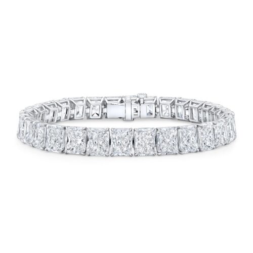 45 Carat Radiant Diamond Tennis Bracelet