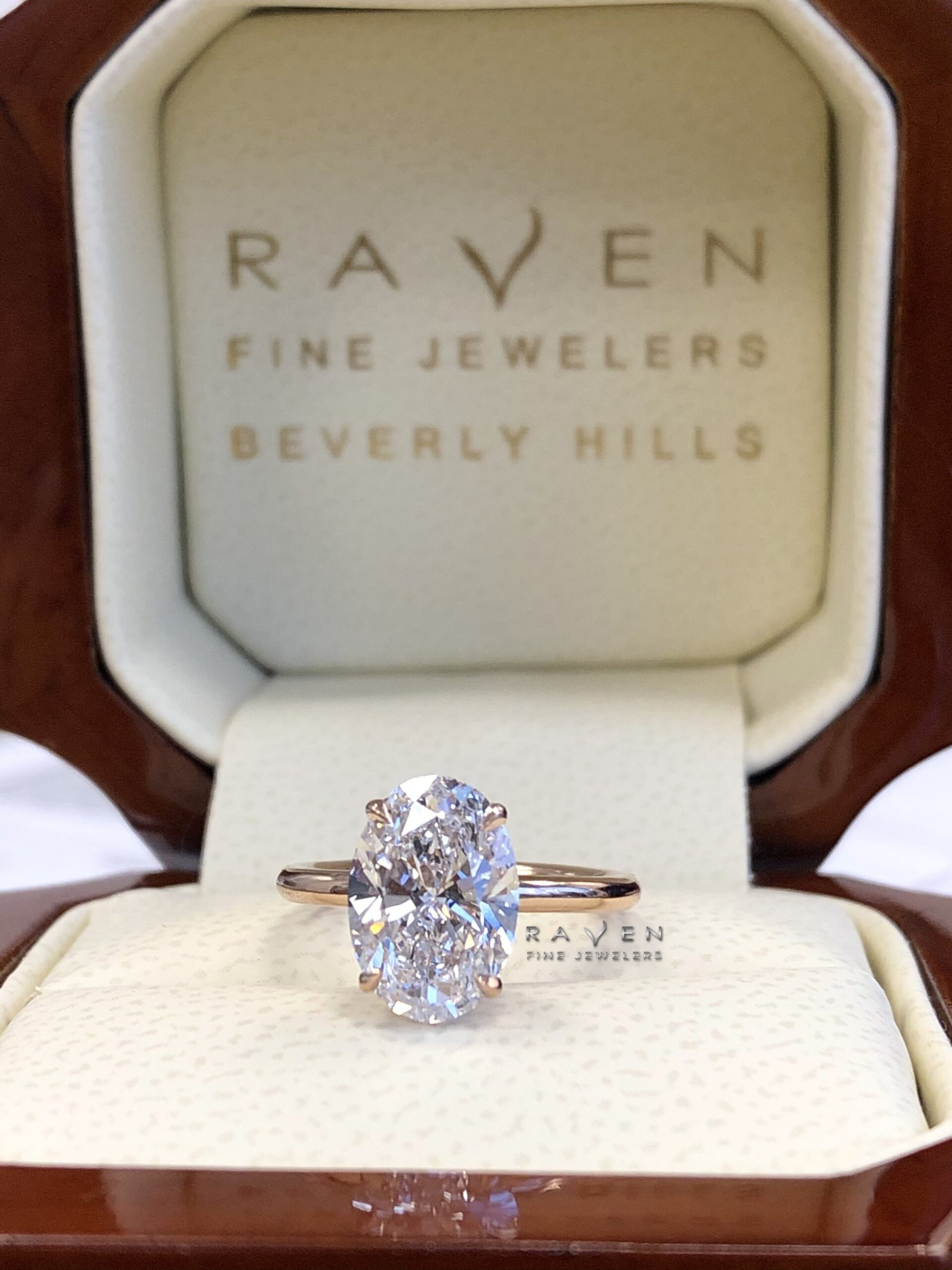 2 Carat Oval Diamond & Hidden Halo Solitaire Ring - Raven Fine Jewelers