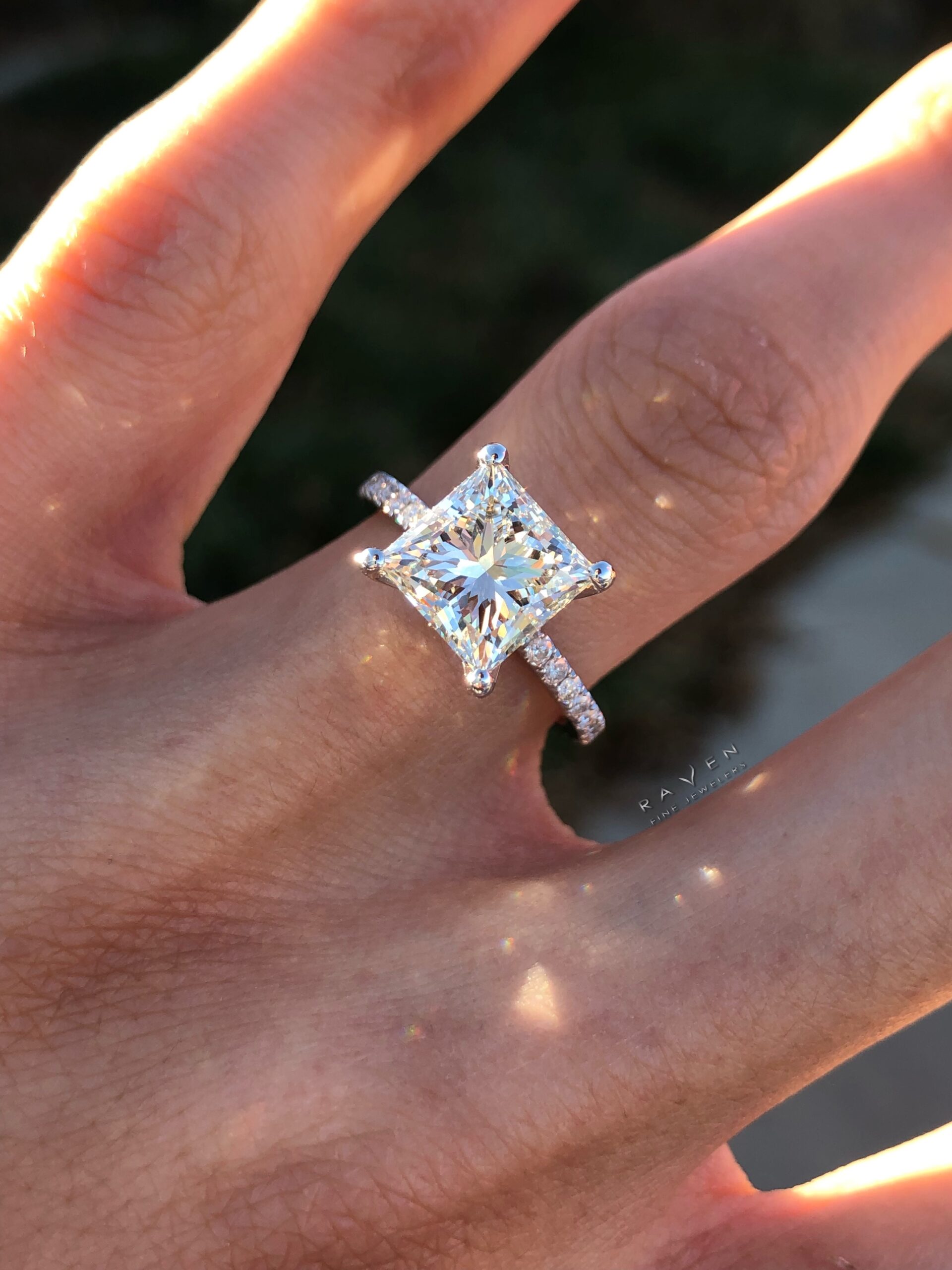 Eave Kite Princess Cut Engagement Ring
