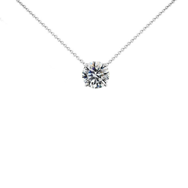 Buy Diamond Solitaire Necklace 2mm, 14k Yellow Gold Diamond Necklace, Bezel  Set Solitaire Necklace, Choker Necklace, Valentines Day Gift Online in  India - Etsy